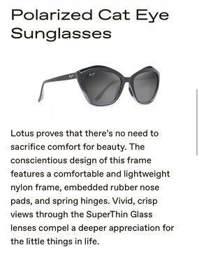 Women’s Lotus Style Maui Jim’s Sunglasses